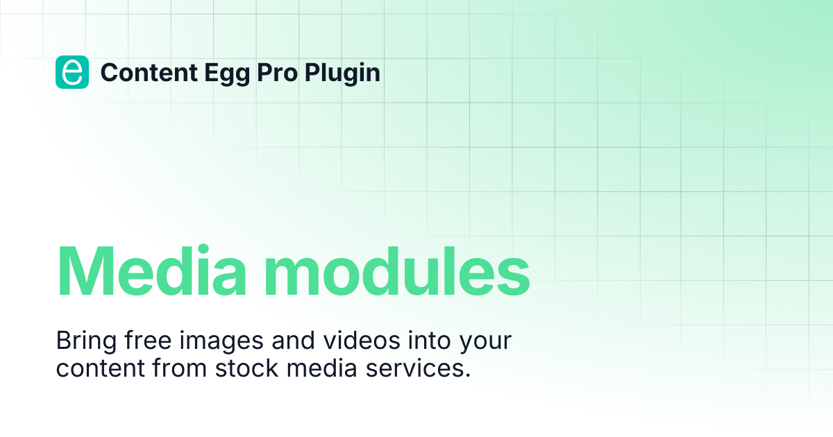 Content modules | Content Egg Pro Plugin